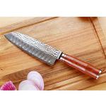 7-Inch Sunlong Santoku Knife with Bloodwood Handle