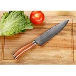 Moritaka 8-Inch Chef Knife - Damascus Steel, Bloodwood Handle