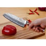 7-Inch Sunlong Santoku Knife with Bloodwood Handle