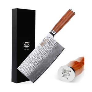 7-Inch Damascus Vegetable Cleaver by Sunlong