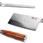 7-Inch Damascus Meat Cleaver with Bloodwood Handle