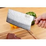 7-Inch Damascus Meat Cleaver with Bloodwood Handle