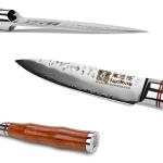 Moritaka 3.5-Inch Damascus Paring Knife with Wood Handle