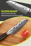 5-Inch Santoku Knife - Japanese Damascus Steel