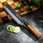 7-Inch Japanese Nakiri Knife with Rosewood Handle