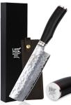 Moritaka Nakiri Knife - 6.5 Inch Damascus Blade