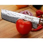 Moritaka Nakiri Knife - 6.5 Inch Damascus Blade