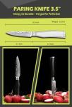 Moritaka 3.5” Paring Knife - Damascus Steel