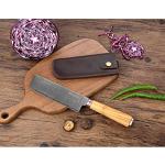 YOUSUNLONG 6.5" Nakiri Usuba Knife - Olive Wood Handle