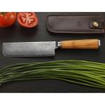 YOUSUNLONG 6.5" Nakiri Usuba Knife - Olive Wood Handle