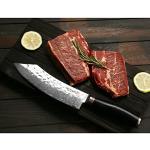 8" Moritaka Butcher Knife with Damascus Steel Handle
