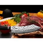 8" Moritaka Butcher Knife with Damascus Steel Handle