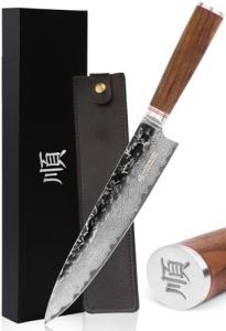 10" Moritaka Damascus Chef Knife with Walnut Handle