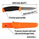 Moritaka Companion Knife with Neon Sheath