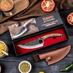 Moritaka Seido Kyodai Utility Chef Knife with Sheath