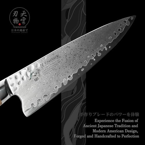 Tenkumun Japanese Gyutou Pro Damascus Chef Knife