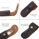 YOUSUNLONG Folding Pocket Knife with Damascus Steel Blade