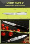 Moritaka 5-Inch Damascus Steel Utility Knife