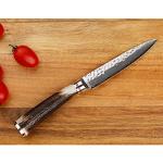 Moritaka 5-Inch Utility Knife with Antler Handle