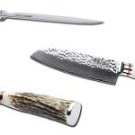 Moritaka 5-Inch Santoku Knife with Antler Handle
