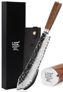 Moritaka 10" Bull Nose Butcher Knife, Walnut Handle