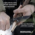 Moritaka Carbon Steel Bushcraft Knife with Sheath