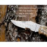 YOUSUNLONG Folding Pocket Knife - Damascus Steel Blade