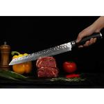 Moritaka 11" Sujihiki Knife with Damascus Steel Handle