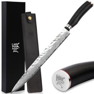 YOUSUNLONG 12-Inch Japanese Damascus Carving Knife