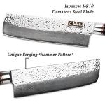 Moritaka Nakiri Knife 6.5 Inch, Damascus Steel