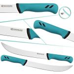 YOUSUNLONG 10" Curved Butcher Knife with Ergonomic Handle