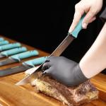 YOUSUNLONG 10" Curved Butcher Knife with Ergonomic Handle