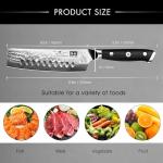 Moritaka Damascus Chef Knife with G10 Handle