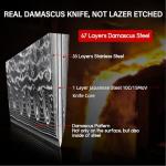 Moritaka Damascus Chef Knife with G10 Handle