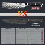 Moritaka Damascus Chef Knife with G10 Handle