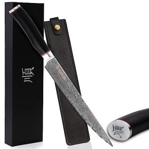 Moritaka 10" Left-Handed Damascus Fillet Knife