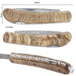 YOUSUNLONG Folding Knife - Japanese Damascus Steel Blade