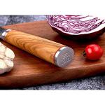 10 Inch Japanese Damascus Chef's Knife with Olive Wood Handle