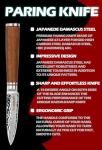 Moritaka 3.5 Inch Japanese Damascus Paring Knife
