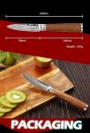 Moritaka 3.5 Inch Japanese Damascus Paring Knife