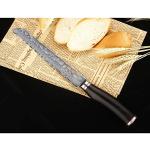 YOUSUNLONG 8'' Serrated Bread Knife - Damascus Steel