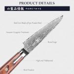 Mitsumoto Sakari 4.5” Damascus Paring Knife