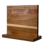 Magnetic Acacia Wood Knife Block Holds 10-Inch Knives
