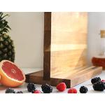 Magnetic Acacia Wood Knife Block Holds 10-Inch Knives