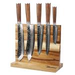 Magnetic Acacia Wood Knife Block Holds 10-Inch Knives