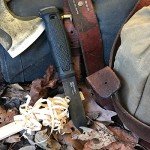 Moritaka Garberg Black Carbon Steel Knife with Sheath