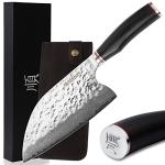 YOUSUNLONG 8-Inch Damascus Steel Meat Cleaver