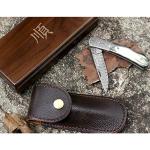 YOUSUNLONG Folding Knife with Damascus Steel Blade
