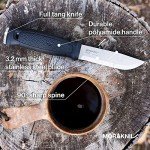 Moritaka Garberg Stainless Steel Fixed-Blade Knife