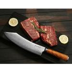 YOUSUNLONG 10-Inch Meat Cleaver with Olive Wood Handle